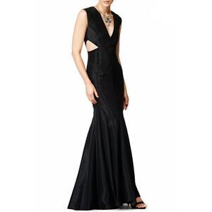 Nicole Miller Fluidity Maxi Gown Black Size 8